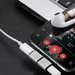 Mini Adaptor Lightning Splitter iUni dual port, pentru casti si incarcare iPhone, Silver